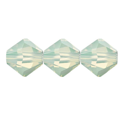 4mm Preciosa Bicones - Chrysolite Opal - Pack of 30