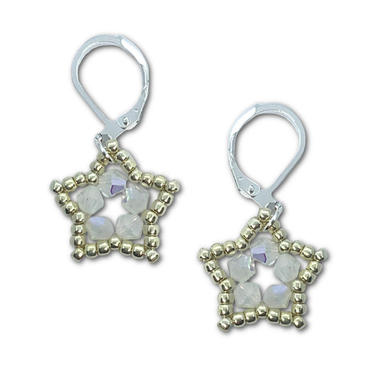 Crystal Star Earring Kit – Classic Silver