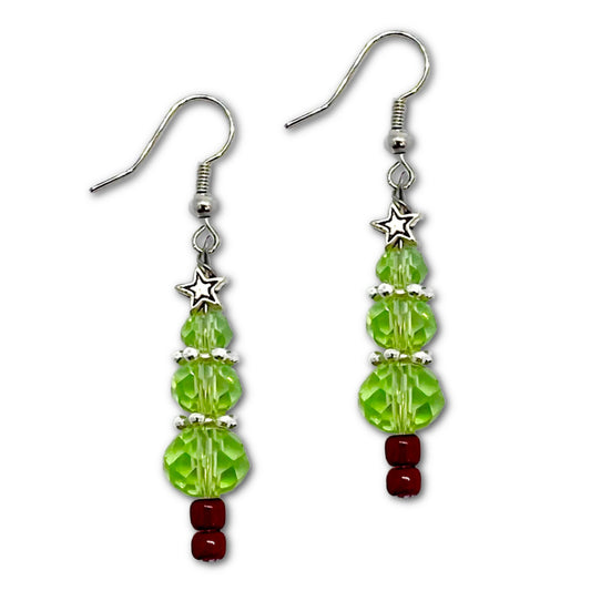 Crystal Christmas Tree Earring Kit - Makes 10 Pairs