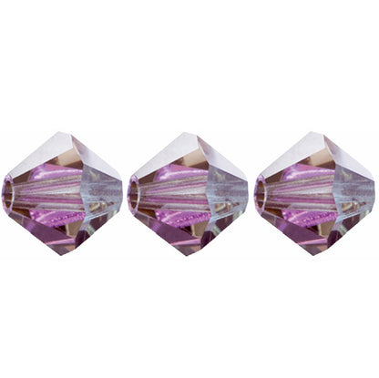 4mm Preciosa Bicones – Crystal Vitrail Light – Pack of 30