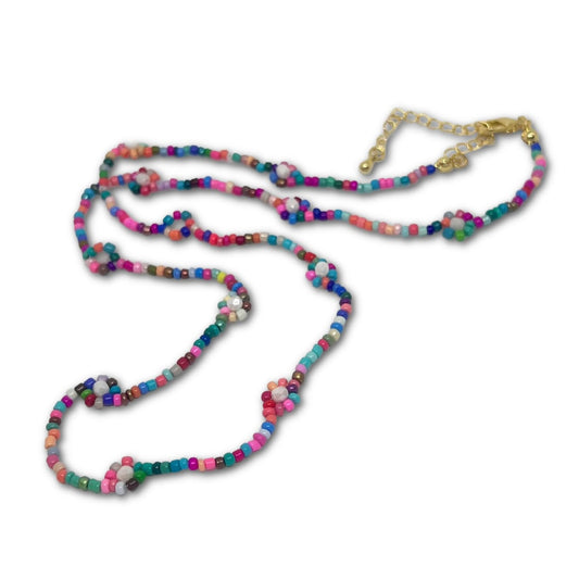 Summer Vibes Daisy Chain Necklace Kit with 18k Gold Plated Clasp