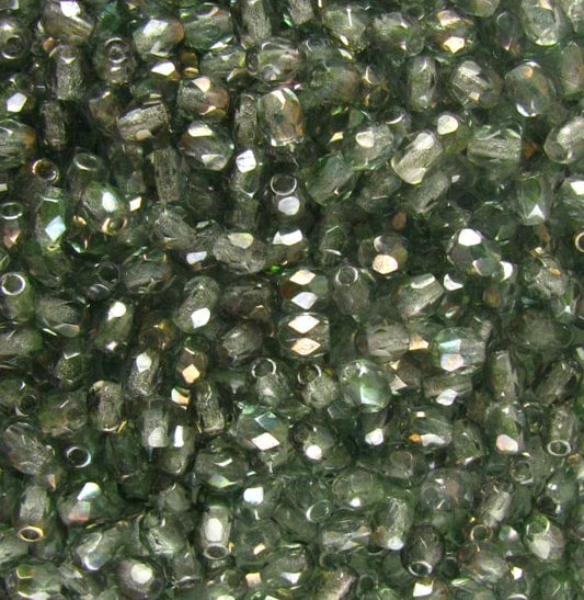 3mm Czech Fire Polish – 00030/14257 - Light Green Luster