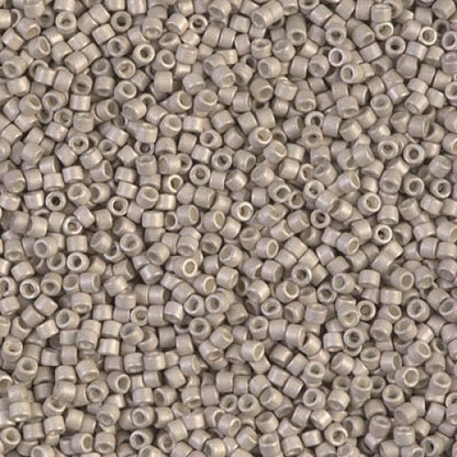 11/0 – Miyuki Delica - 5g Bag - Galvanized Matte Ash Gray – DB1176