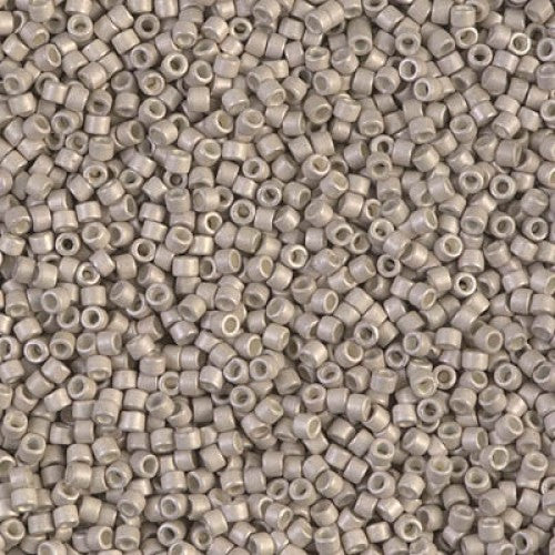 11/0 – Miyuki Delica - 5g Bag - Galvanized Matte Ash Gray – DB1176