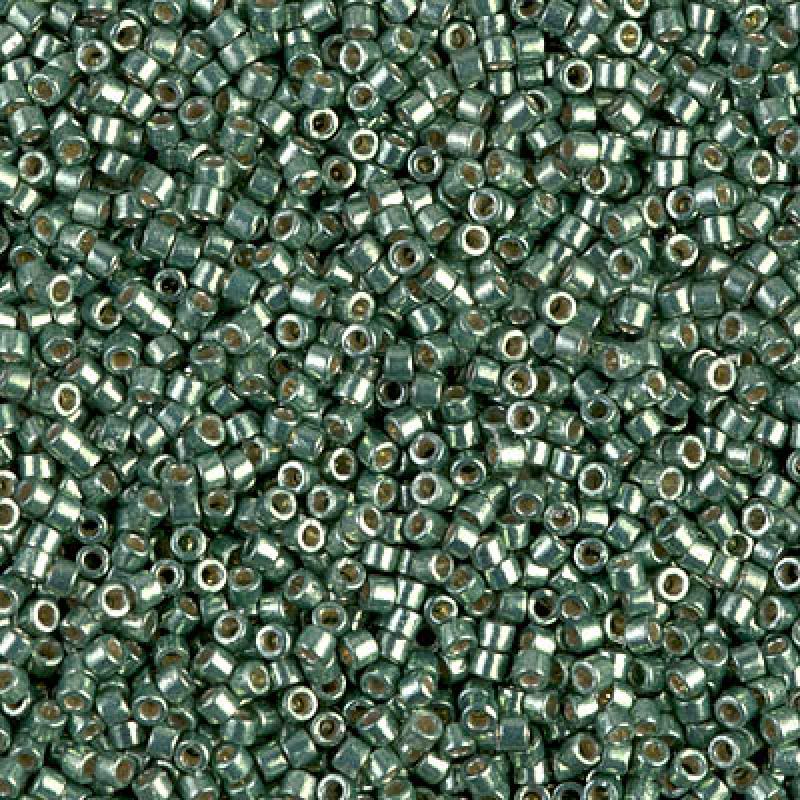 11/0 – Miyuki Delica - 5g Bag – Duracoat Galvanised Sea Green – DB1845
