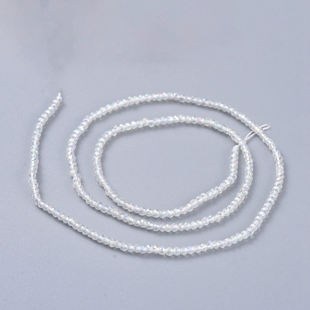 Etoile Micro Crystal Rondelles 2x1.5mm - Strand of approx 200 - Crystal AB