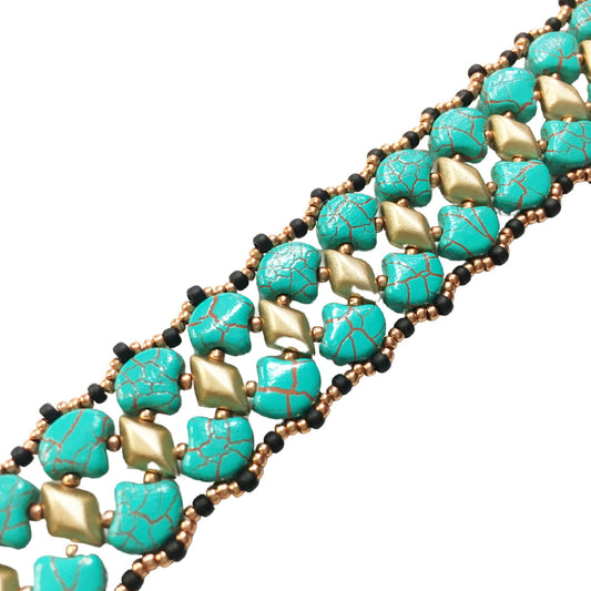 Diamond Path Bracelet Pattern - Instant Download or Printed Copy