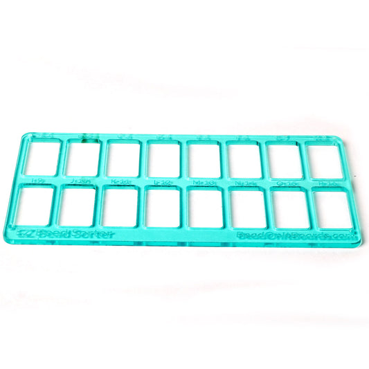 BeadOnIt Boards - EZ Sorter - 16 Compartments - Lagoon Blue