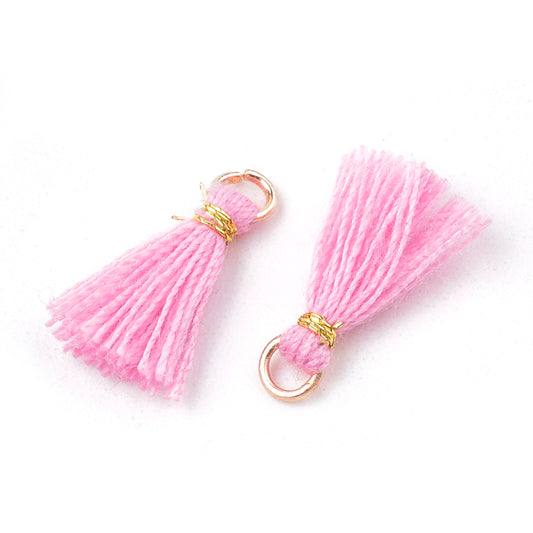 Mini Tassel 1.4cm - Soft Pink - Pack of 10