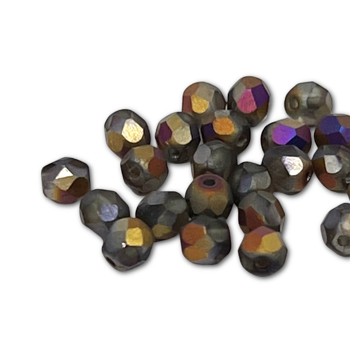 3mm Czech Fire Polish – 84100/29503 Etched Sliperit x 100