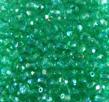 3mm Czech Fire Polish – 00010/48458– Apollo Aqua x 100
