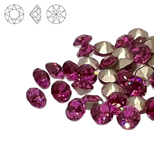 Aurora Pointy Back Chaton (C1088) SS29 – 6mm – Fuchsia – Pack of 2