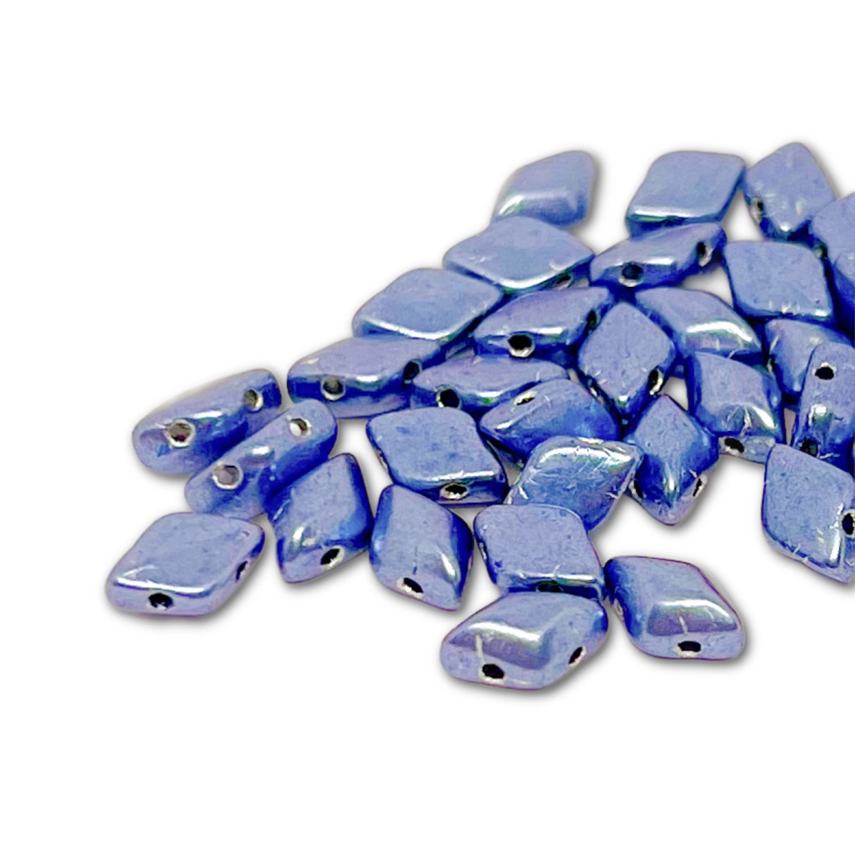 GemDuo 2-Hole 5x8mm – Sueded Gold Provence – 5g