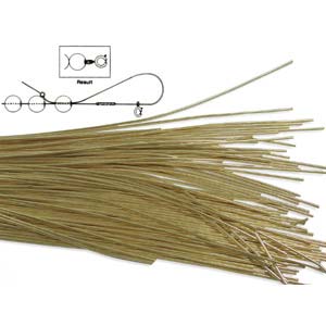 Gold Colour French Wire – Fine - 35cm
