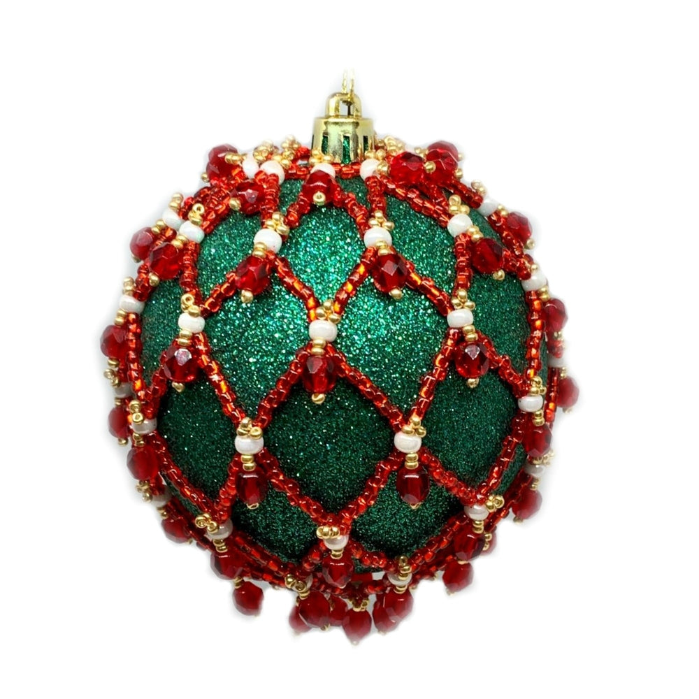 Netted Beaded Bauble - Instant Download or Printed Copy