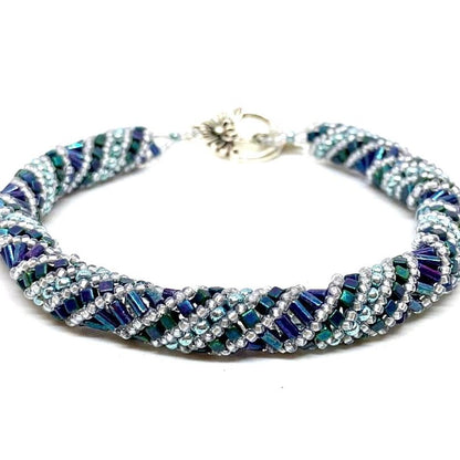 Helix Spiral Bracelet Pattern - Instant Download or Printed Copy