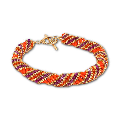 Helix Spiral Bracelet Pattern - Instant Download or Printed Copy