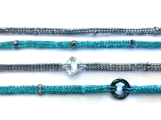 Embellished Herringbone Rope with Swarovski - Pattern - Downloadable