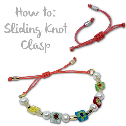 How to: Sliding Knot Clasp - Instant Download or Printed Copy