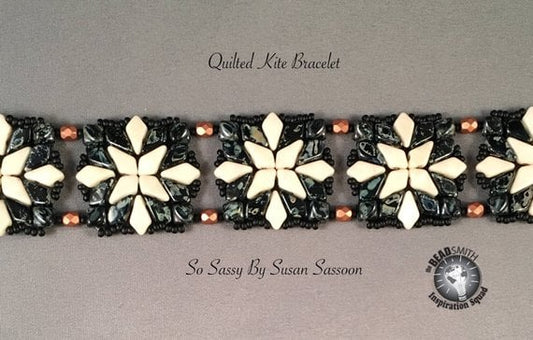 Quilted Kite Bracelet Pattern - Downloadable