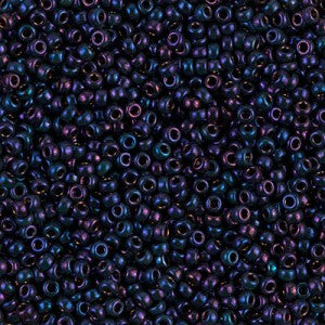 11/0 Miyuki Seed Beads - 25g Bag – Metallic Bronze Eggplant Iris - Colour 469