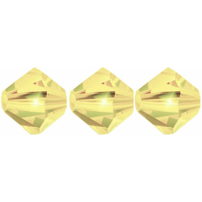 3mm Preciosa Bicones – Jonquil Yellow – Pack of 30