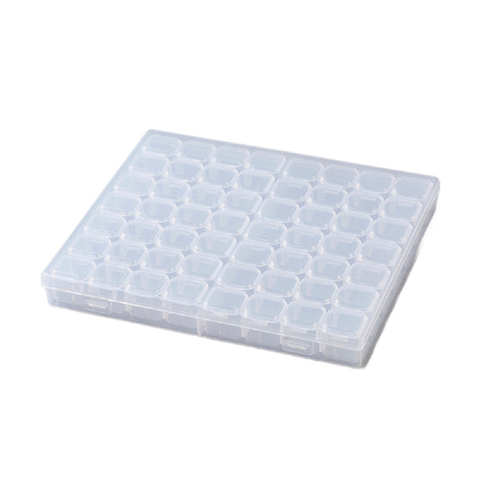 56-Compartment Bead Storage Box – Secure & Organized