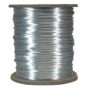 3mm Light Blue Satin Cord - Per Meter