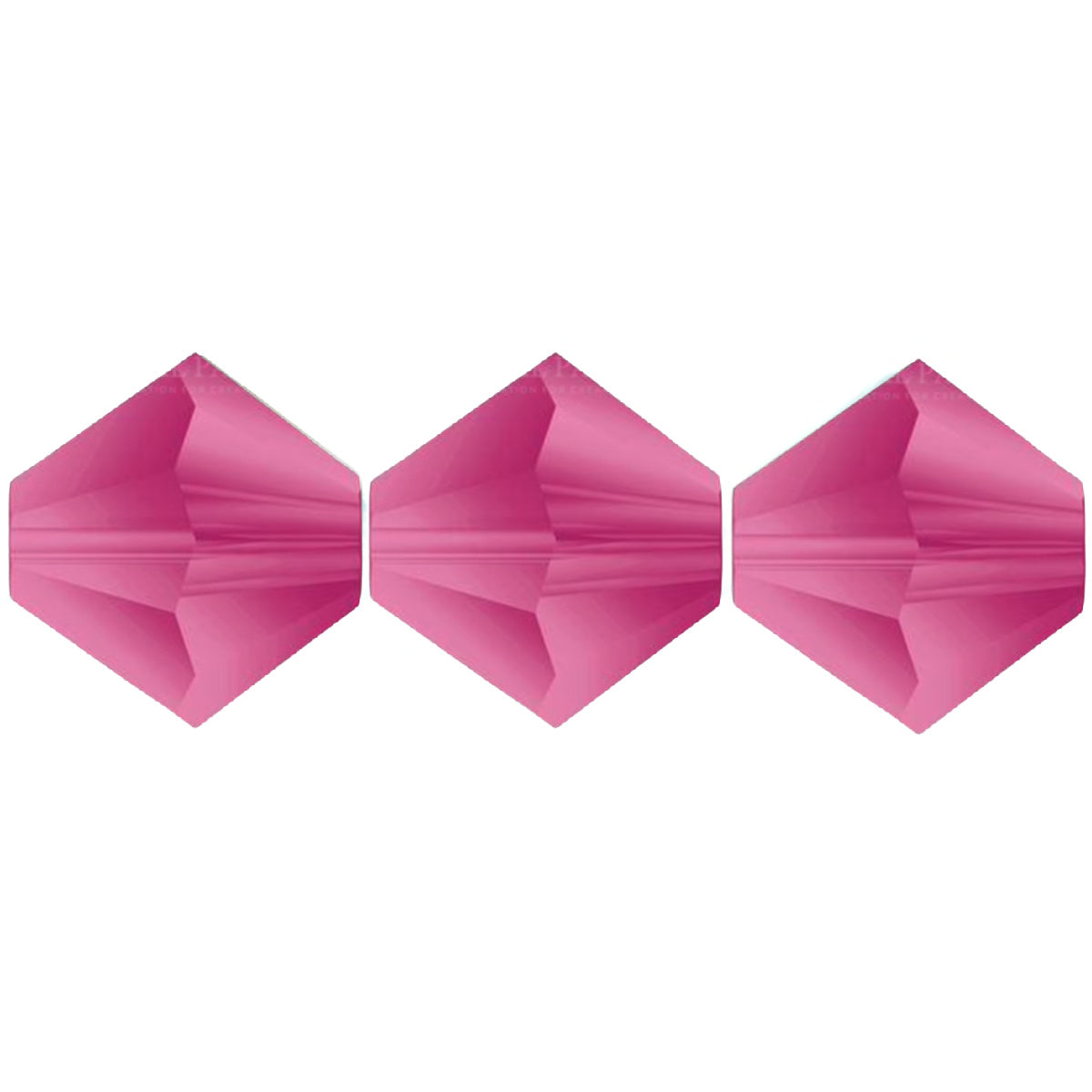 4mm Preciosa Bicones - Matte Fuchsia - Pack of 30