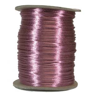 3mm Mauve Satin Cord - Per Meter