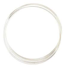 Silver Plated Bracelet Memory Wire – 2.25 Inch Diameter - 4 Turn Bag