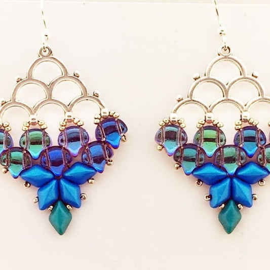 Mermaid Earring Pattern - Instant Download or Printed Copy