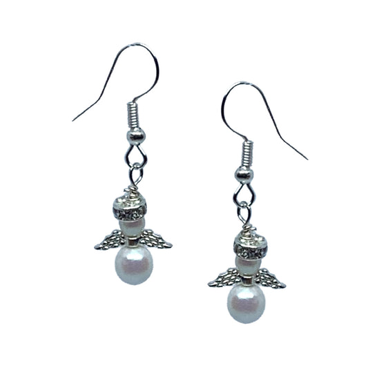 Mini Angel Earring Kit - White