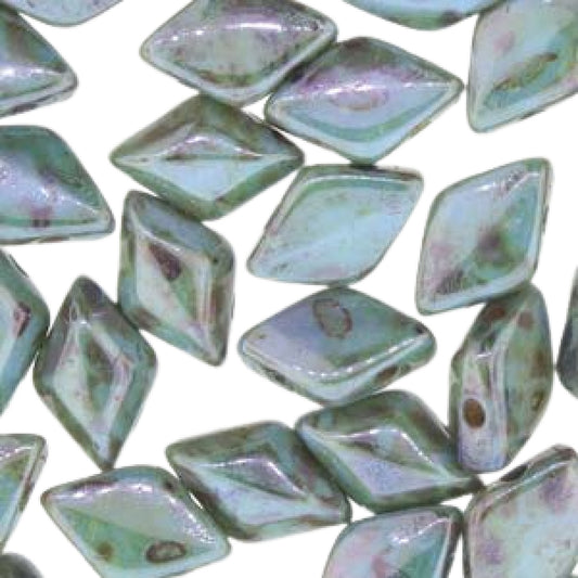 Mini Gemduo 6x4mm – 5g – Chalk Blue Glaze