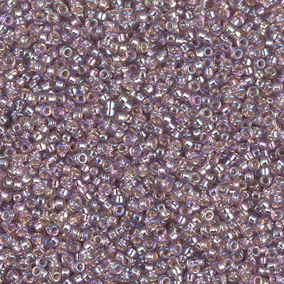 15/0 Miyuki Seed Beads - 5g Bag – Silver Lined Smoky Amethyst AB - Colour 1012