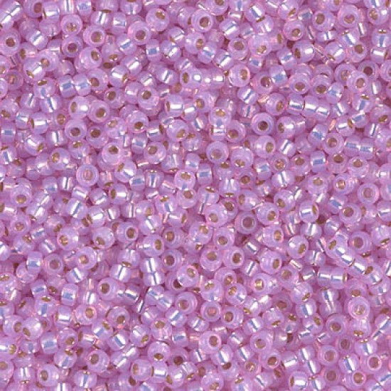 11/0 Miyuki Seed Beads 25g Bag – Dyed Hot Pink Silver Lined Alabaster - Colour 644