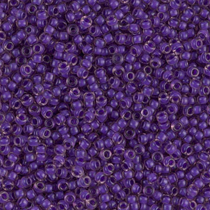 11/0 Miyuki Seed Beads 25g Bag – SF Dk Lilac Lined Light Amethyst - Colour 1932
