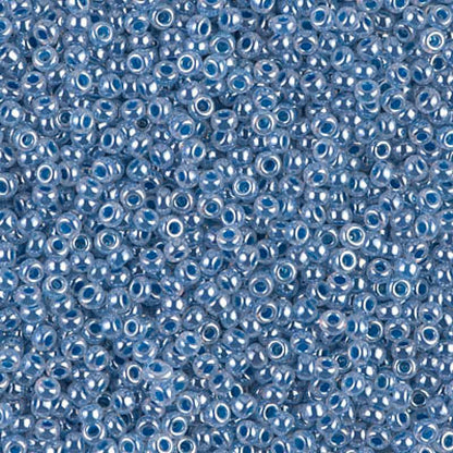 11/0 Miyuki Seed Beads - 25g Bag – Dark Sky Blue Ceylon - Colour 545