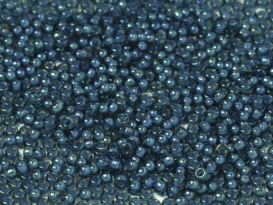 11/0 Miyuki Seed Beads 25g Bag – Fancy Lined Teal Dark Blue - Colour 2256