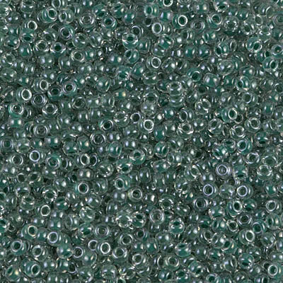 11/0 Miyuki Seed Beads - 25g Bag – Forest Green Lined Crystal - Colour 217