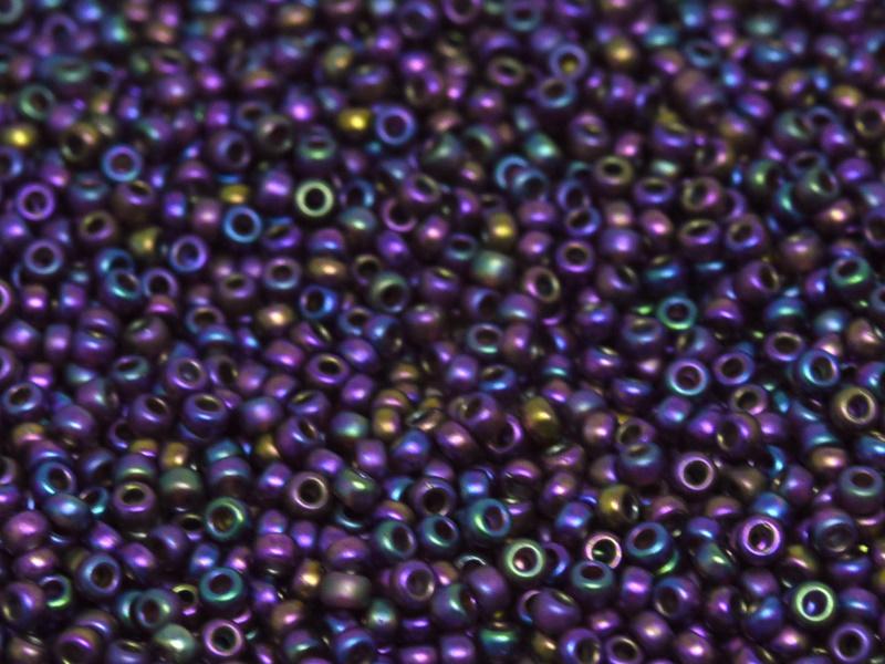 11/0 Miyuki Seed Beads 25g Bag – Frosted Opaque Glazed Grape - Colour 2292