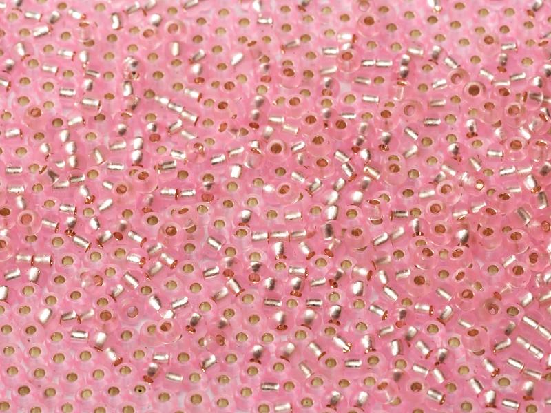 11/0 Miyuki Seed Beads - 25g Bag – Silver Lined Pink - Colour 22