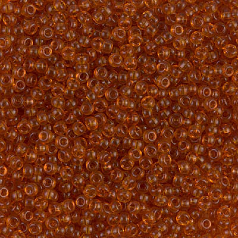 11/0 Miyuki Seed Beads - 25g Bag – Transparent Topaz - Colour 133