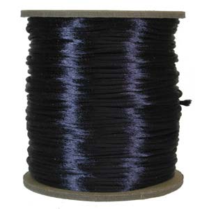 3mm Navy Satin Cord - Per Meter