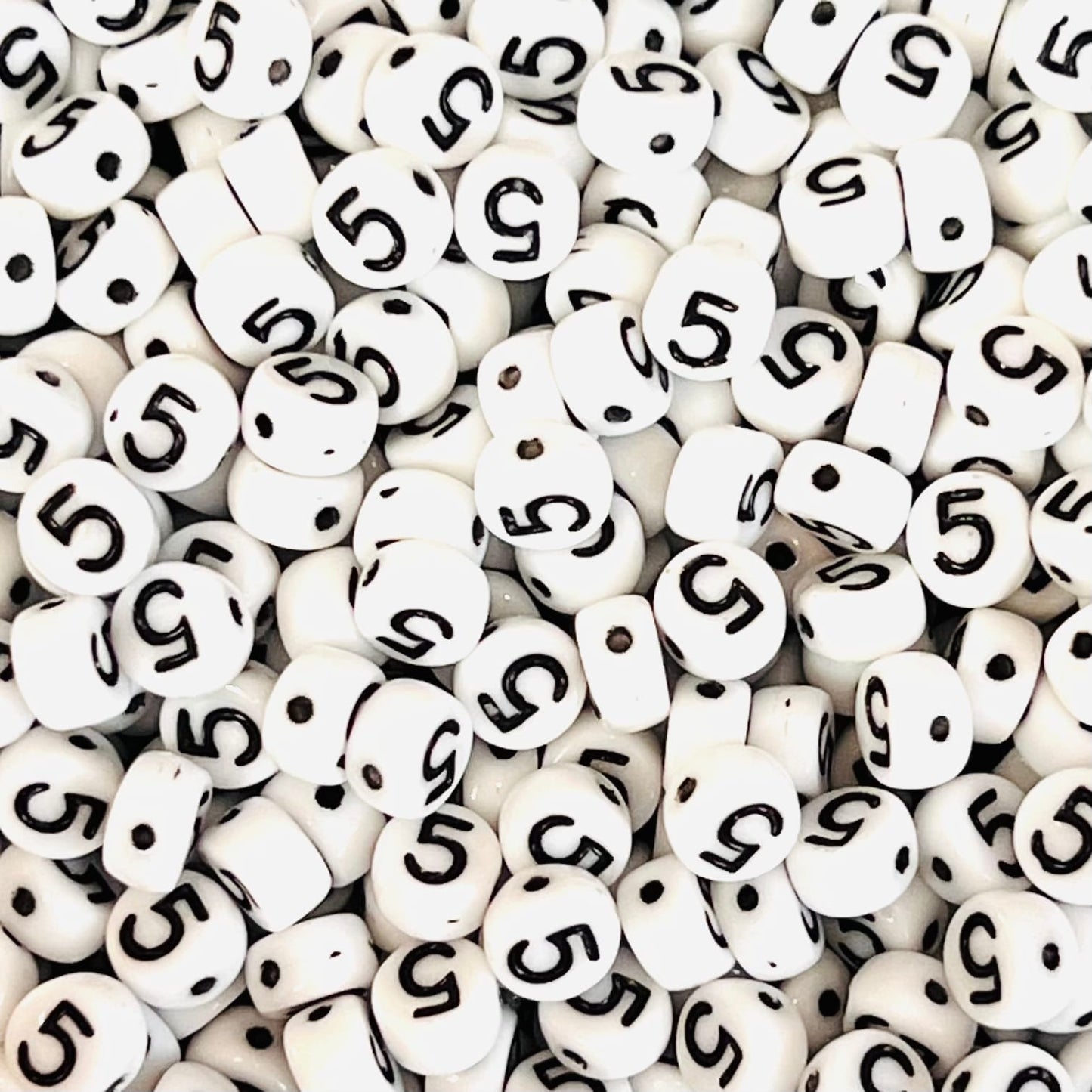 Czech Glass Number Bead - 5