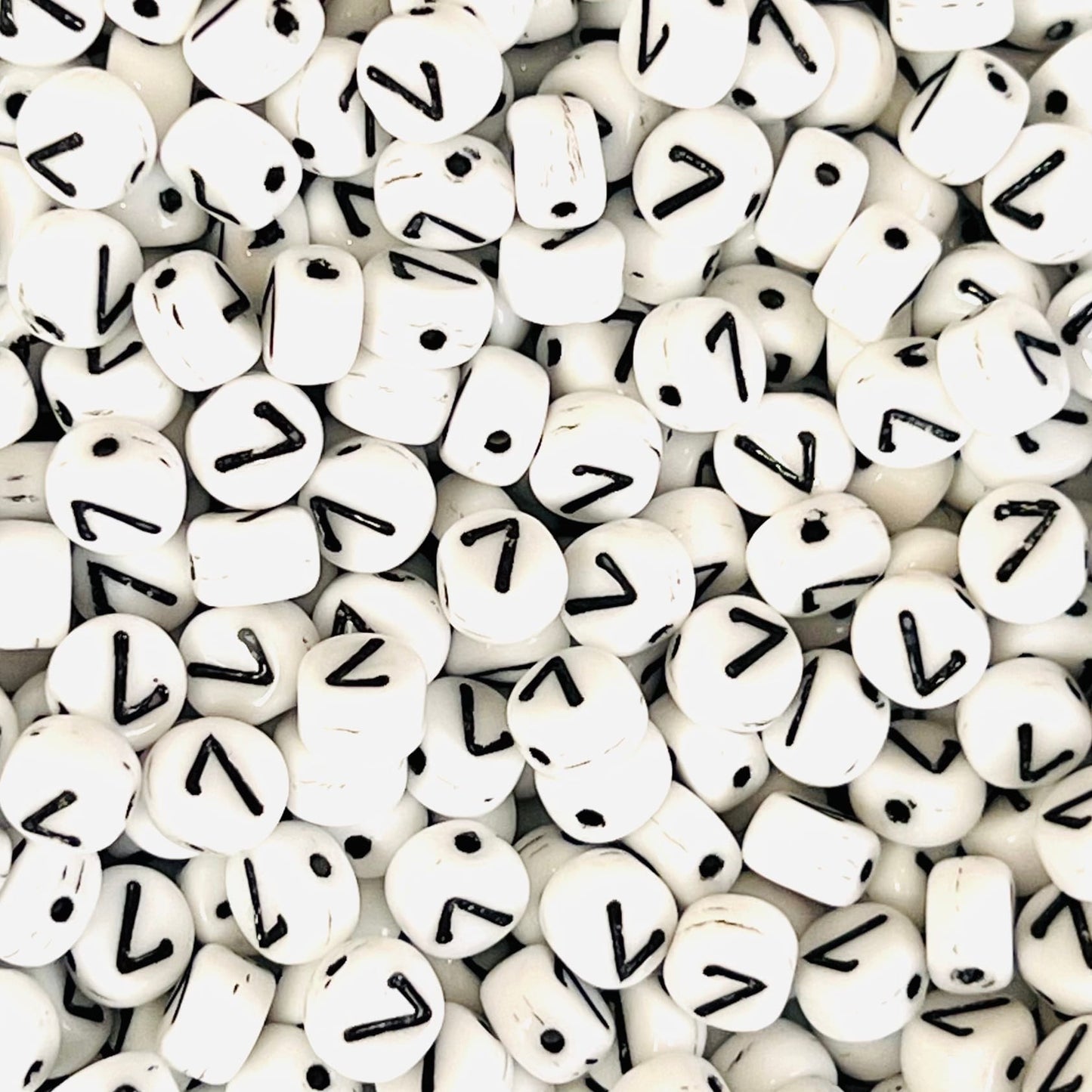 Czech Glass Number Bead - 7