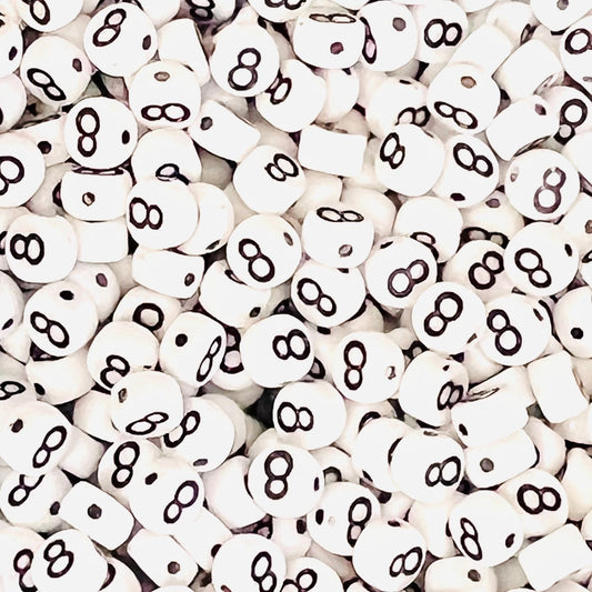 Czech Glass Number Bead - 8