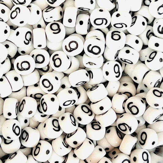 Czech Glass Number Bead - 9