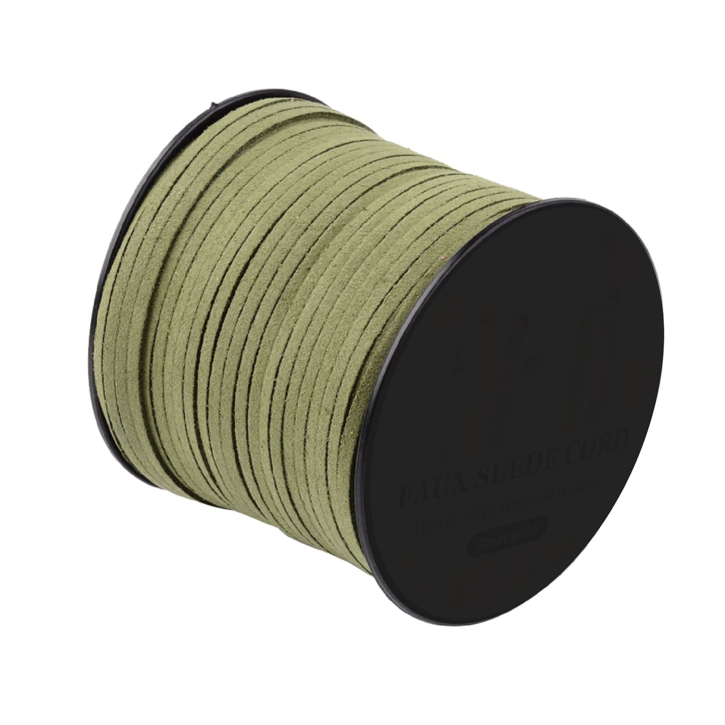 3mm Olive Green Microfiber Suede per meter