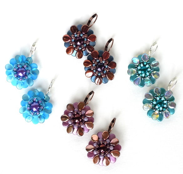 Free Pip Flowers EarringPattern - Instant Download or Printed Copy